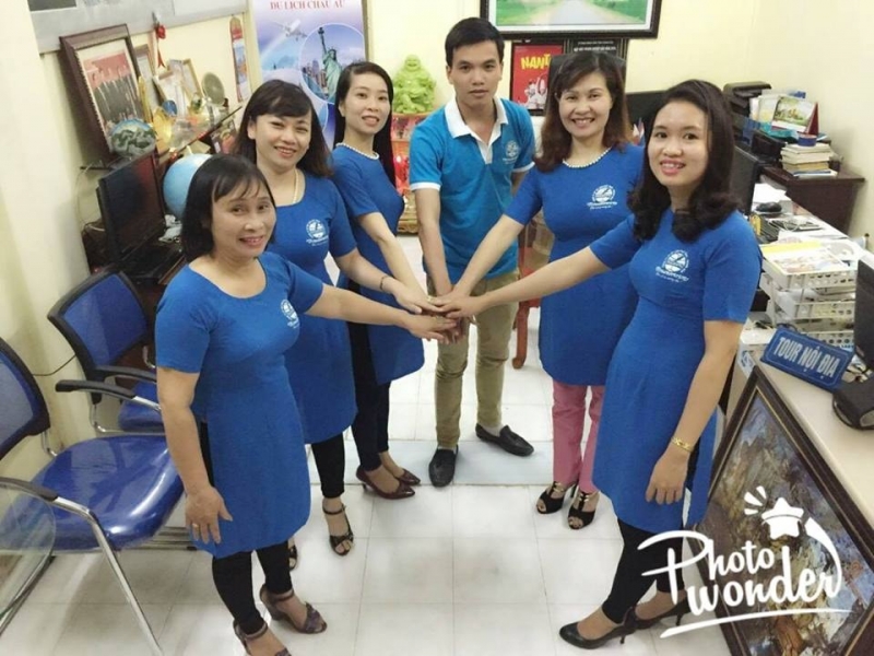 Đội ngũ nhân viên Công ty CP du lịch Việt Nam Thanh Hóa