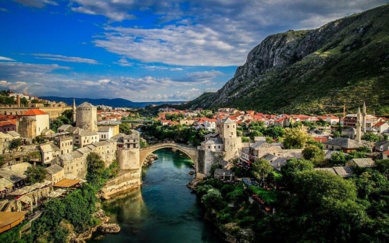 Một góc thành phố Bosnia và Herzegovina